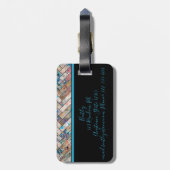 Herringbone-Lackierung Gepäckanhänger (Rückseite vertikal)