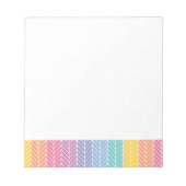Herringbone LLR-Farben inspiriert Notizblock (Vorderseite)