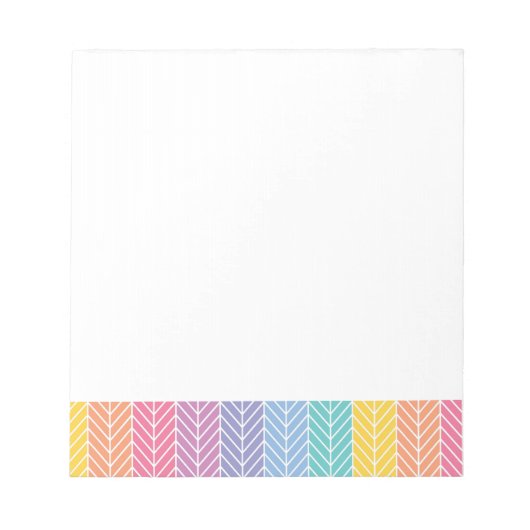 Herringbone LLR-Farben inspiriert Notizblock (Vorderseite)