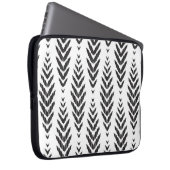 Herringbone-Muster für Wohngestaltung. Laptopschutzhülle (Vorne Rechts)