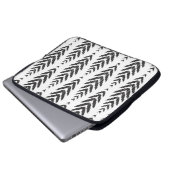 Herringbone-Muster für Wohngestaltung. Laptopschutzhülle (Vorne Knopf)