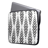 Herringbone-Muster für Wohngestaltung. Laptopschutzhülle (Vorderseite Links)