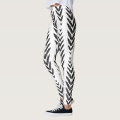 Herringbone-Muster für Wohngestaltung. Leggings (Links)
