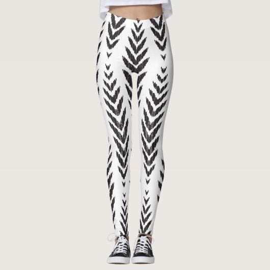 Herringbone-Muster für Wohngestaltung. Leggings (Vorderseite)