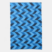 Herringbone-Muster in blau Geschirrtuch (Vertikal)