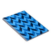 Herringbone-Muster in blau Notizblock (Rechte Seite)