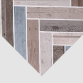 Herringbone-Muster in Blue Brown Grau Seidenpapier (Detail)