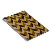 Herringbone-Muster in golden & braun Notizblock (Rechte Seite)
