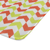 Herringbone Muster Red & Green Cutting Board Schneidebrett (Ecke)