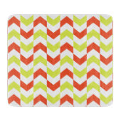 Herringbone Muster Red & Green Cutting Board Schneidebrett (Vorderseite)