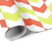 Herringbone Muster Red & Green Wrapping Paper Geschenkpapier (Rolleneckpunkt)
