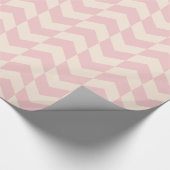 Herringbone-Muster rosa Wrapping Paper Geschenkpapier (Ecke)