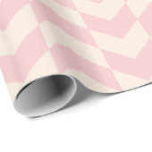 Herringbone-Muster rosa Wrapping Paper Geschenkpapier (Rolleneckpunkt)