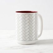 Herringbone-Tasse Zweifarbige Tasse (VorderseiteRechts)