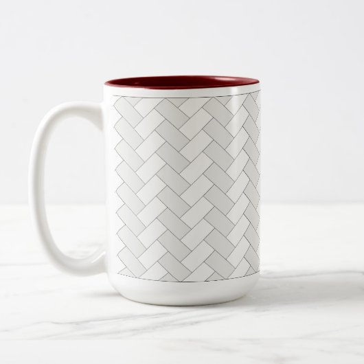 Herringbone-Tasse Zweifarbige Tasse (Links)