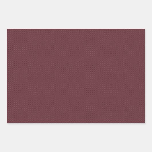 Herringbone tweed effect burgundy green natural geschenkpapier set (Vorderseite 3)