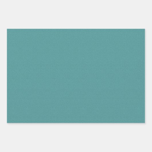 Herringbone tweed-Effekt einfach Spaß aquamarin Geschenkpapier Set (Vorderseite 3)