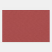 Herringbone tweed Effekt klassische rote Weihnacht Geschenkpapier Set (Vorderseite 2)