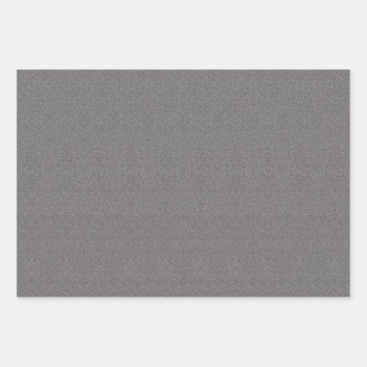 Herringbone-Tweed-Klassiker Schwarz-weiß Geschenkpapier Set (Vorderseite 3)