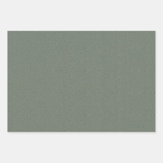 Herringbone tweed klassischer Weise grün Weihnacht Geschenkpapier Set (Vorderseite 2)