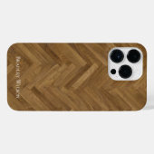 Herringbone Wood iPhone Case Hülle (Rückseite (Horizontal))