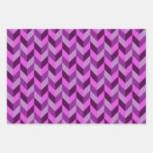 Herringknochenmuster lila geschenkpapier set (Vorderseite 2)