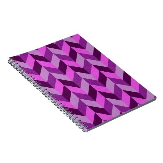 Herringknochenmuster lila notizblock (Rechte Seite)