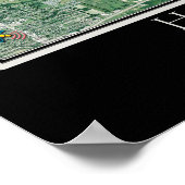 Herrington Lake Kentucky Satellite Poster Karte (Ecke)