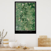 Herrington Lake Kentucky Satellite Poster Karte (Küche)