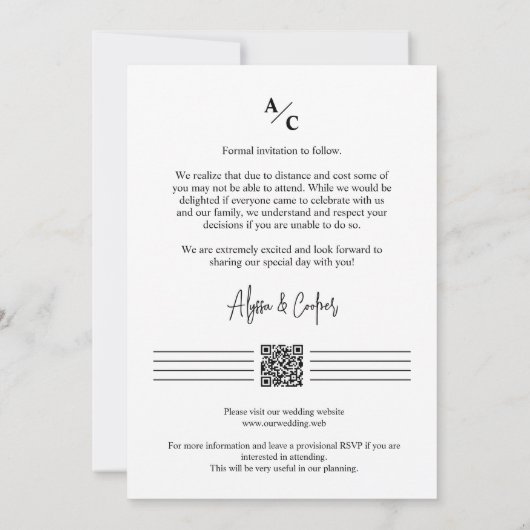 Herrlich exquisite Couple Swinging NY Park Wedding Save The Date (Rückseite)