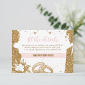 Herrlich - Gold Pink A Alle Details 2 Begleitkarte (Stehend Vorderseite)