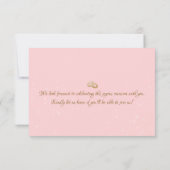 Herrlich - Gold Pink UAWG 2 RSVP Karte (Rückseite)