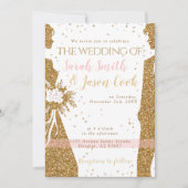 Herrlich - Goldrosa EINLADUNG 1 (Vorderseite)