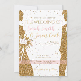 Herrlich - Goldrosa EINLADUNG 1