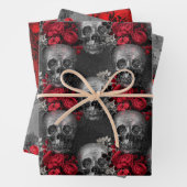 Herrlich gotische Schädel und Designs Geschenkpapier Set (Beispiel)