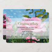 Herrlich rosa rosa rosa Blume in blauem Himmel. Ur Einladung (Vorne/Hinten)