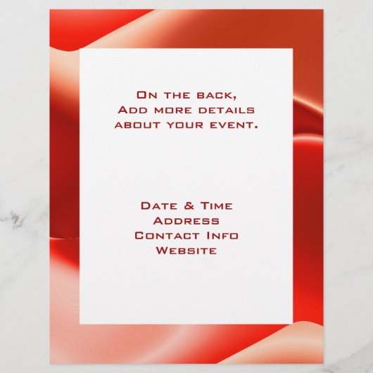 herrlich rot flyer (Hinten)