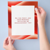 herrlich rot flyer (Hand)