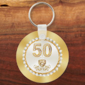 Herrliche, 50 Jahre Jubiläumsfavors CHEAP, Golden Schlüsselanhänger (Rückseite)