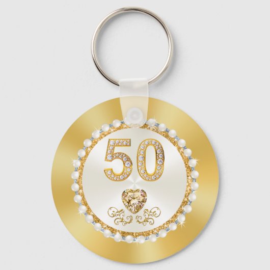 Herrliche, 50 Jahre Jubiläumsfavors CHEAP, Golden Schlüsselanhänger (Rückseite)