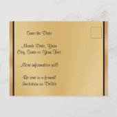 Herrliche 50-jährige Jubiläumskarten Save the Date Ankündigungspostkarte (Rückseite)