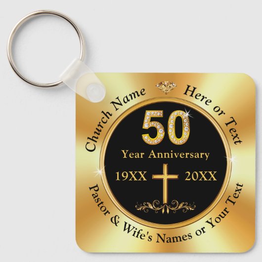 Herrliche, 50. Kirchenjubiläum, Gastgeschenke Schlüsselanhänger (Vorderseite)