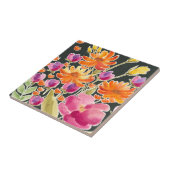 Herrliche Ansammlung - Rosa und orange Blume Fliese (Seite)