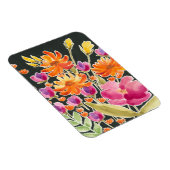 Herrliche Ansammlung - Rosa und orange Blume Magnet (Rechte Seite)