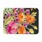 Herrliche Ansammlung - Rosa und orange Blume Magnet (Horizontal)