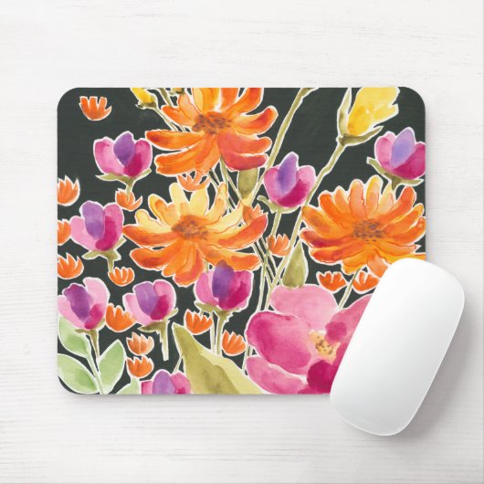 Herrliche Ansammlung - Rosa und orange Blume Mousepad (Mit Mouse)