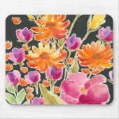 Herrliche Ansammlung - Rosa und orange Blume Mousepad (Vorne)