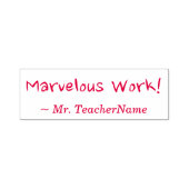 "Herrliche Arbeit!" Briefmarke zu Gummi Permastempel (Design)