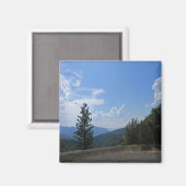 Herrliche Aussicht auf das Hayfork-Tal... Magnet (Vorderseite/Rückseite)