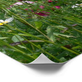 Herrliche Aussicht auf die Blume Poster (Ecke)